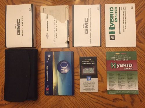 2008 gmc yukon/yukon xl hybrid with navigation system owner&#039;s manual stock #158