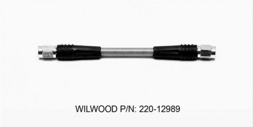Pair (2) wilwood flexline brake lines, 6&#034; stainless, -3 female