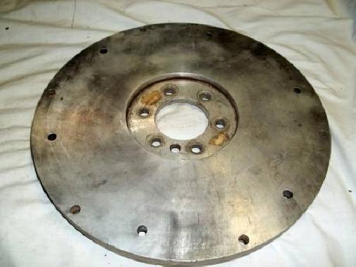 Vintage race car - drag car-gasser   schiefer s/b chevy alumn.  flywheel