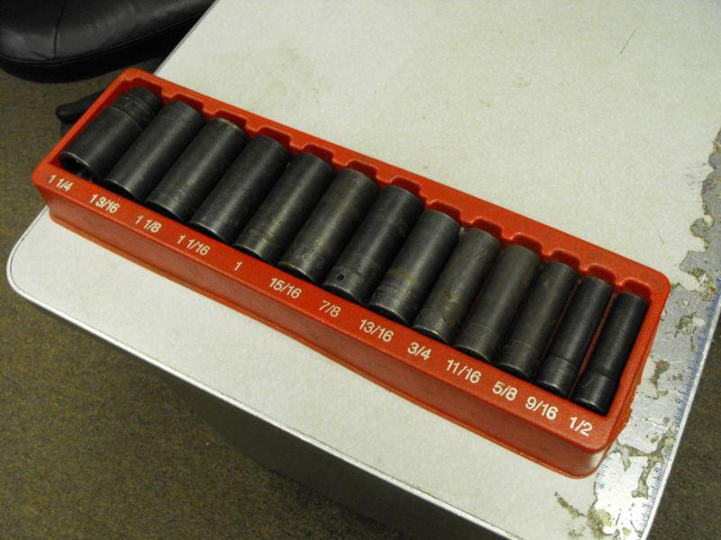 Snpa on sae 6 point deep impact socket set - series sim