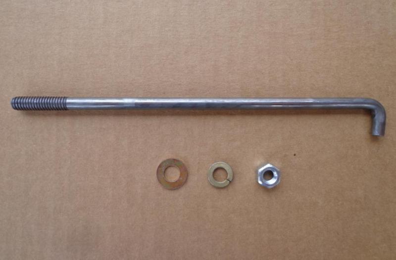 Battery bolt w/nut and washer, 1955-1966 gm gmc trucks - show quality! 63-89k