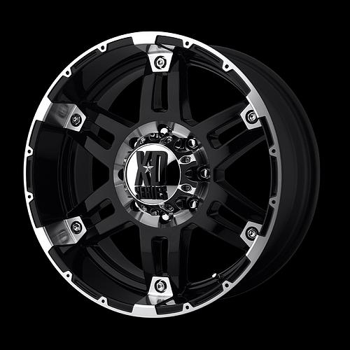 17" xd797 spy gloss black with 265/70/17 toyo open country mt tires wheels rims
