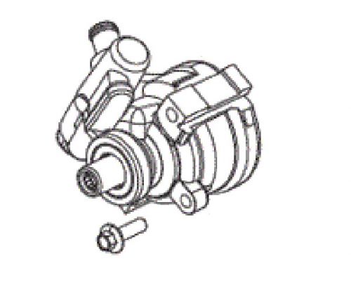 Mercruiser 6.2l 300hp 377cid power steering pump pn 8m0095481