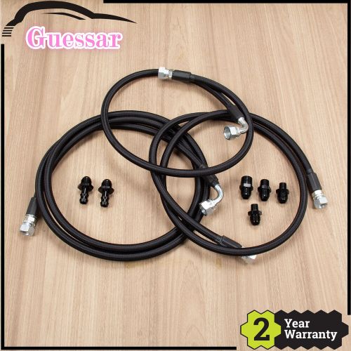 NEW Fit 96-02 Dodge Ram Cummins 5.9L 47RE Transmission Cooler Lines Set Hoses SS, US $88.77, image 3