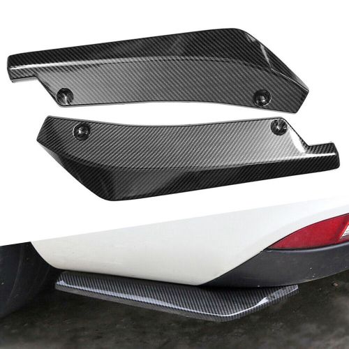 Carbon Fiber Style Rear Bumper Fin Canard Splitter Diffuser Valence Spoiler Lips, US $16.99, image 3