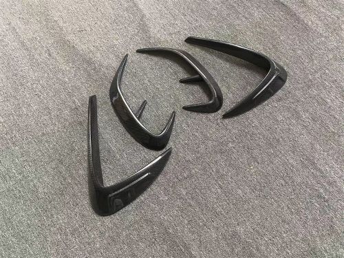 Carbon Fiber Black Spillter For Mercedes S-Class W223 Mansy Style 4Pcs, US $399.99, image 5