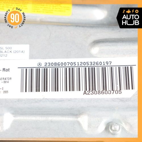 03-06 Mercedes R230 SL500 SL55 AMG Knee Airbag Air Bag Left Driver Charcoal OEM, US $330.00, image 4