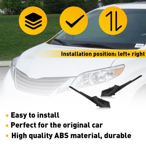 2X LHRH Window Windshield Wiper Cover Cowl Panel For 2011-2020 Toyota Sienna, US $28.99, image 8