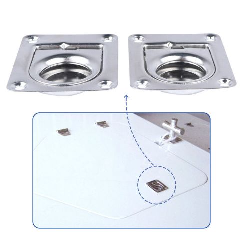 Boat stainless lift handle window floor deck hinge hatch buckle flush mount