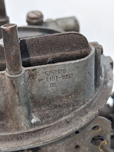 HOLLEY 4 BARREL CARBURETOR 1850 5752426 DATED BB2 FORD THUNDERBIRD 430 ENGINE, US $49.99, image 11