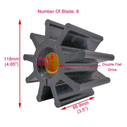 Water Pump Impeller for Jabsco 18786-0001 CAT 7E-3022 9Y5427 Detroit 23502086, US $69.88, image 6