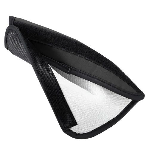 1pcs Car Seat Belt Cover Carbon Fiber Leather Auto Seat Belt Protection Black, US $9.49, image 5