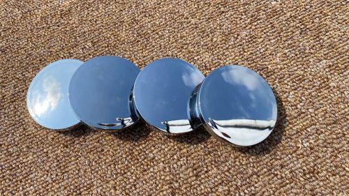 FIT FIAT 4x 55mm/50mm Universal Wheel Centre Hub Cover Center Caps Silver, US $, image 2