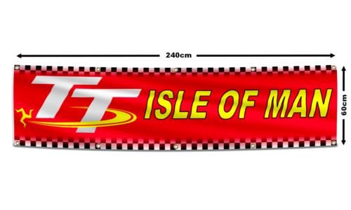 Isle of Man TT Flag Banner 2x8ft Car Racing Shop Garage Wall Decor Man Cave Usa, US $17.99, image 10