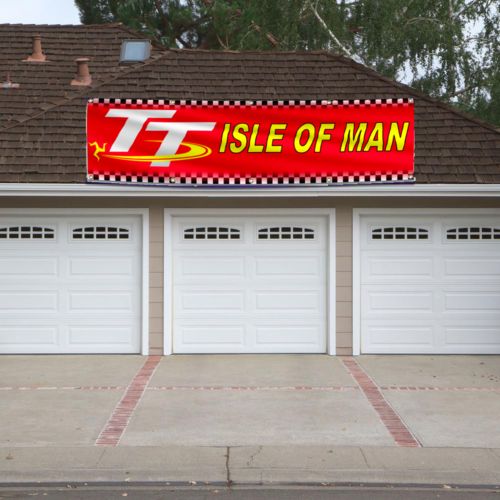 Isle of Man TT Flag Banner 2x8ft Car Racing Shop Garage Wall Decor Man Cave Usa, US $17.99, image 11