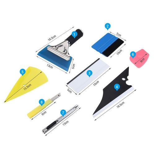 Car Window Tint Tools Kit Car Film Tinting Scraper Squeegee Vinyl Wrap Install, US $15.99, image 7