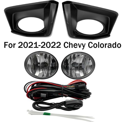 For 2021-2022 Chevy Colorado Pair Fog Lights Lamps with Bezel Switch Wire Bulb, US $64.39, image 12