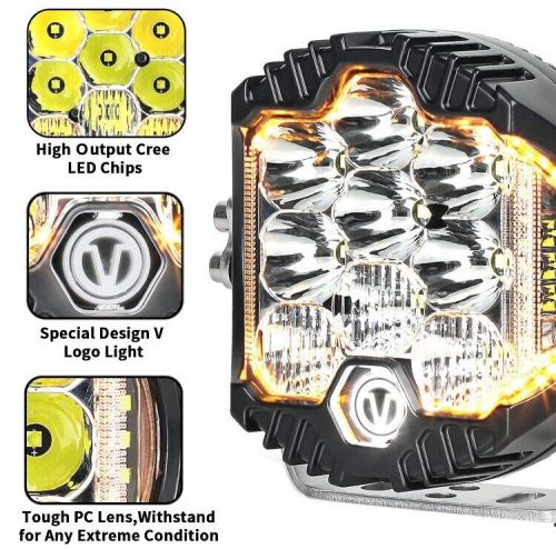 7" LED spot light waterproof 110 watts Ice white color new light with mount, US $19.00, image 9