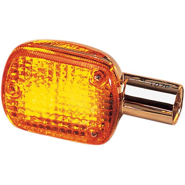 K&s dot turn signal s/f rear chrome amber fits honda cb550sc nighthawk 1983