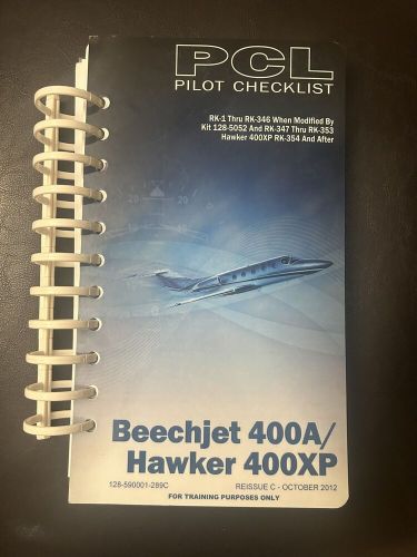 Beechjet 400A / Hawker 400XP: Training Manual, Checklist, Client Guide, POM/AFM, US $299.00, image 8