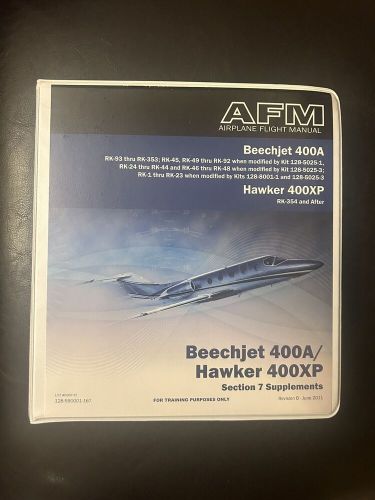 Beechjet 400A / Hawker 400XP: Training Manual, Checklist, Client Guide, POM/AFM, US $299.00, image 12