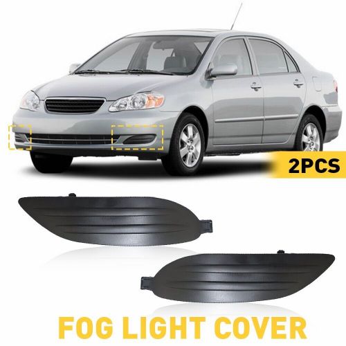For 2005-2008 Toyota Fog Corolla Lamp Light Cover W/o Hole Left & Right Pair Set, US $11.79, image 4