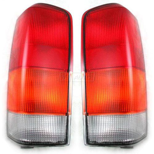 97-01 jeep cherokee taillamps taillights brake lights lamps pair set rear