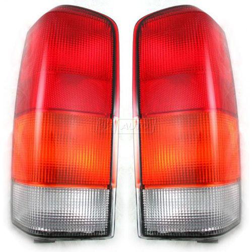97-01 jeep cherokee taillamps taillights brake lights lamps pair set rear
