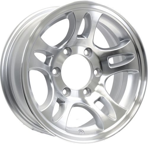 Aluminum Trailer Wheel 15X6 15 X 6 6 Lug 5.5 Center T03 Silver Rim, US $115.97, image 4