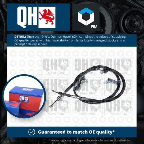 Handbrake Cable fits TOYOTA YARIS NLP130 1.4D Rear Left 2011 on 1ND-TV QH New, US $, image 2