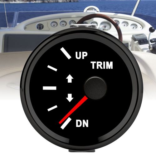 (Black Frame On Black) Boat Trim Balance Gauge Meter 52mm Domed Series, US $17.85, image 6
