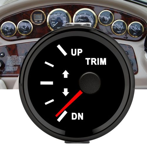 (Black Frame On Black) Boat Trim Balance Gauge Meter 52mm Domed Series, US $17.85, image 7
