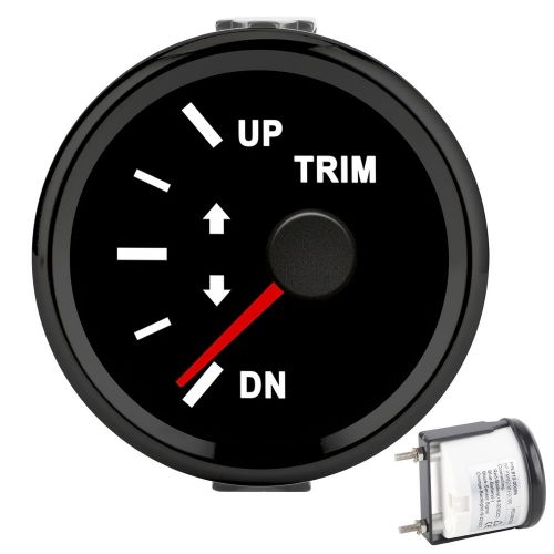 (Black Frame On Black) Boat Trim Balance Gauge Meter 52mm Domed Series, US $17.85, image 11