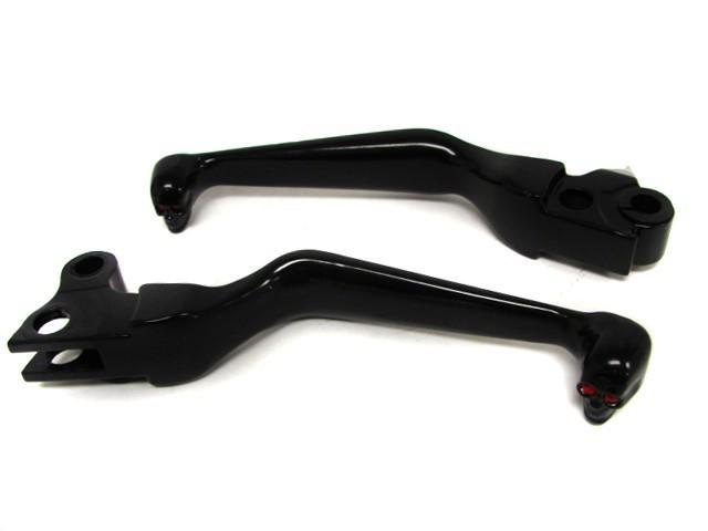 BLACK SKULL LEVERS for Harley Davidson Dresser Road King Road Street Glide 96-10, US $12.50, image 8