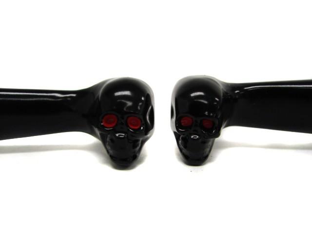 BLACK SKULL LEVERS for Harley Davidson Dresser Road King Road Street Glide 96-10, US $12.50, image 10
