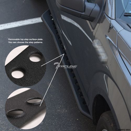 Topline For 19-21 Silverado/Sierra 1500 Crew Rock Slider Step Bars Textured Blk, US $269.00, image 2