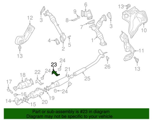 Genuine Nissan Catalytic Converter Rear Bracket 20734-EZ40B, US $109.76, image 3