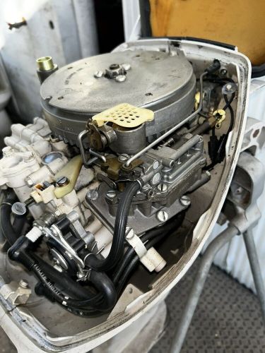 Vintage Johnson Sea Horse 9.5 Outboard Motor with Motor Stand, US $250.00, image 11