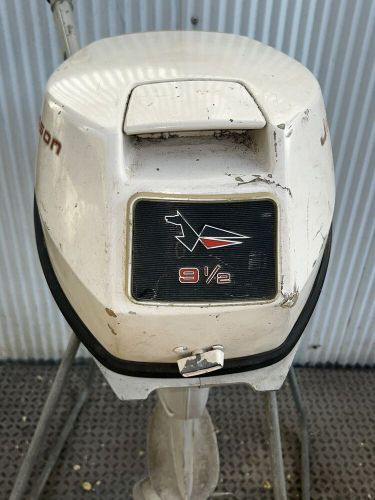 Vintage Johnson Sea Horse 9.5 Outboard Motor with Motor Stand, US $250.00, image 16