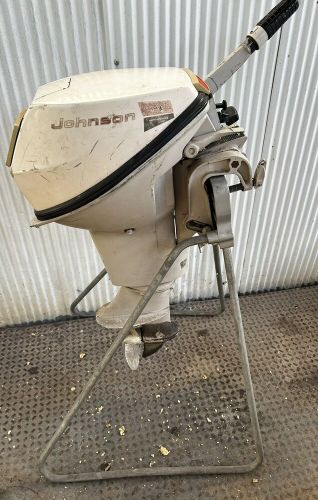 Vintage Johnson Sea Horse 9.5 Outboard Motor with Motor Stand, US $250.00, image 17