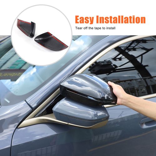 ABS Carbon Fiber Rearview Door Mirror Cover Caps For BMW 5/i5/7 Series 2024+-, US $, image 2
