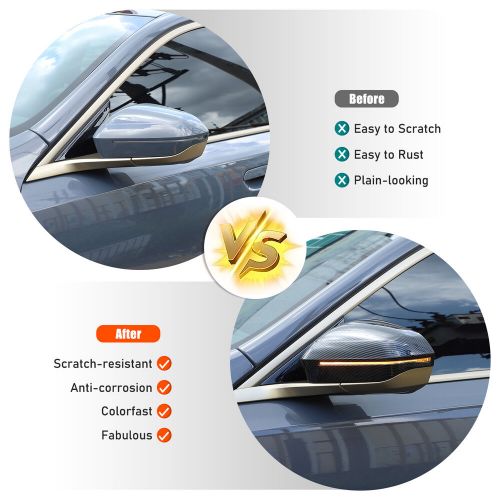 ABS Carbon Fiber Rearview Door Mirror Cover Caps For BMW 5/i5/7 Series 2024+-, US $, image 4