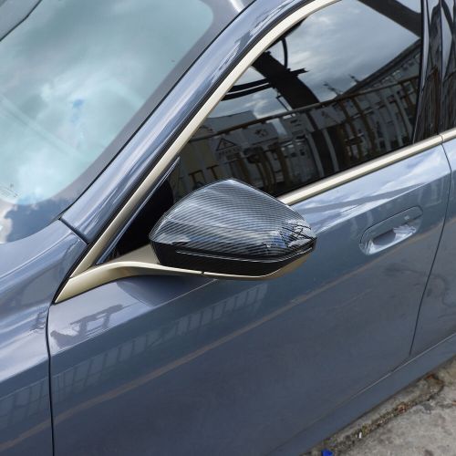 ABS Carbon Fiber Rearview Door Mirror Cover Caps For BMW 5/i5/7 Series 2024+-, US $, image 7
