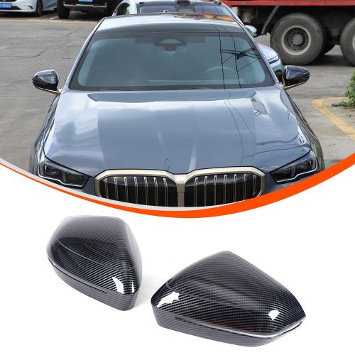 ABS Carbon Fiber Rearview Door Mirror Cover Caps For BMW 5/i5/7 Series 2024+-, US $, image 11