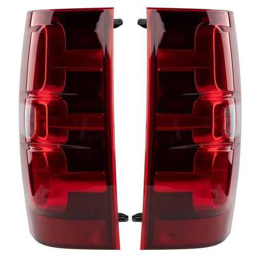 For 2007-2014 Chevy Suburban Tahoe Red Clear Replacement Tail Lights Lamp Pair, US $74.98, image 3