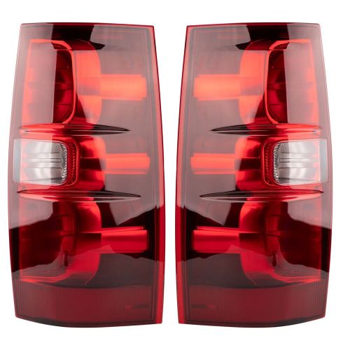 For 2007-2014 Chevy Suburban Tahoe Red Clear Replacement Tail Lights Lamp Pair, US $74.98, image 9