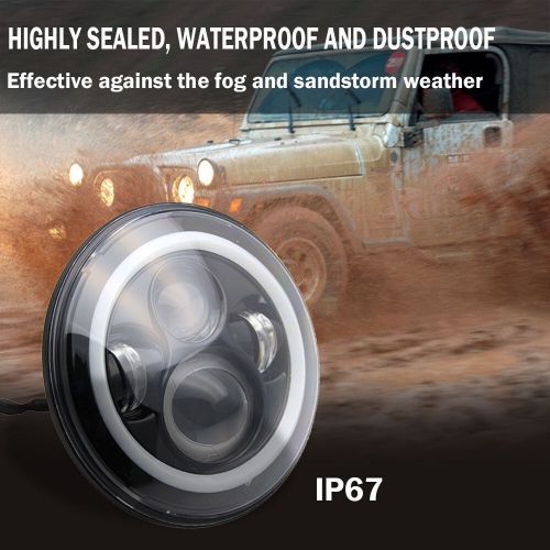 4pcs Fit for Jeep Wrangler 07-17 JK 7'' Round Led Headlights 4inch Fog Lights, US $87.13, image 3