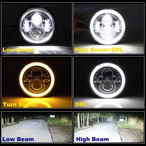 4pcs Fit for Jeep Wrangler 07-17 JK 7'' Round Led Headlights 4inch Fog Lights, US $87.13, image 5