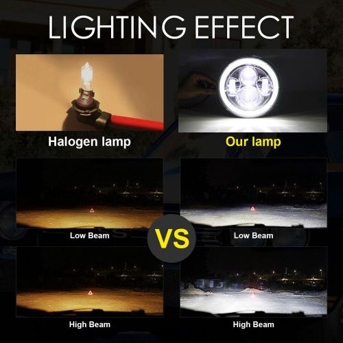 4pcs Fit for Jeep Wrangler 07-17 JK 7'' Round Led Headlights 4inch Fog Lights, US $87.13, image 6