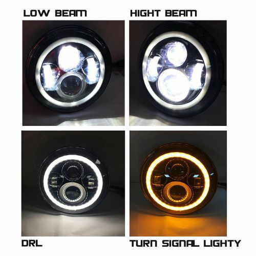 4pcs Fit for Jeep Wrangler 07-17 JK 7'' Round Led Headlights 4inch Fog Lights, US $87.13, image 13